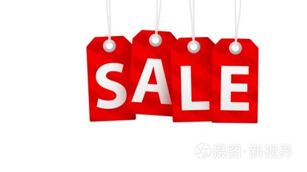 圣诞背景与标签视频素材