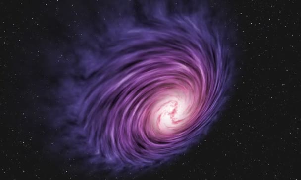 紫色的螺旋星系,在深空短视频