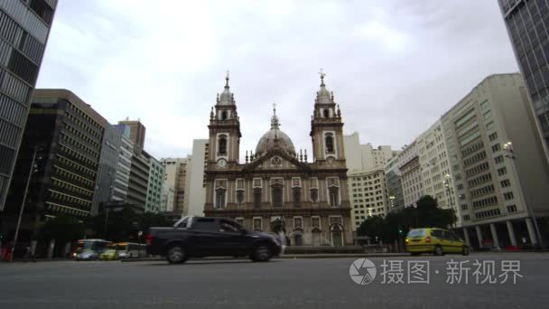 在里约热内卢的坎德拉里亚教堂视频