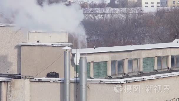 烟气烟囱污染视频