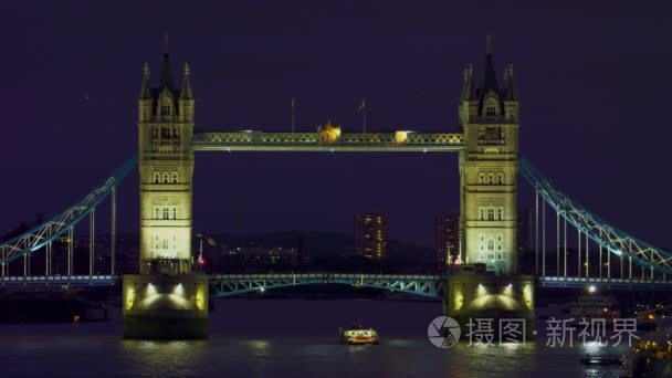 Tower Bridge in the evening in London