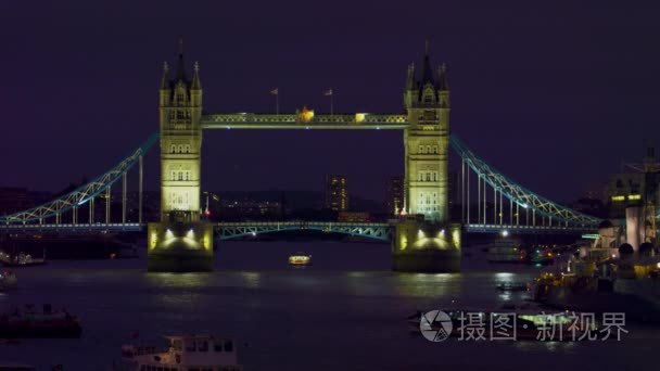 Tower Bridge in the evening in London