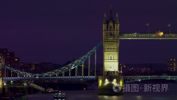 Tower Bridge in the evening in London