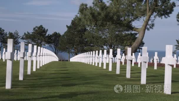 在诺曼底美军公墓视频