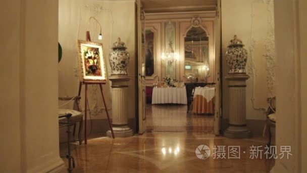 多莉拍摄的花式走廊在威尼斯的巴格里奥尼饭店