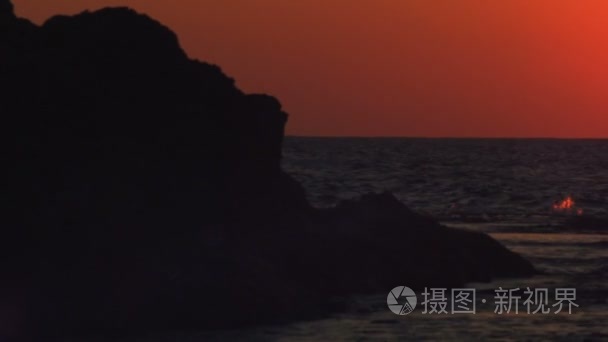 地中海上的夕阳