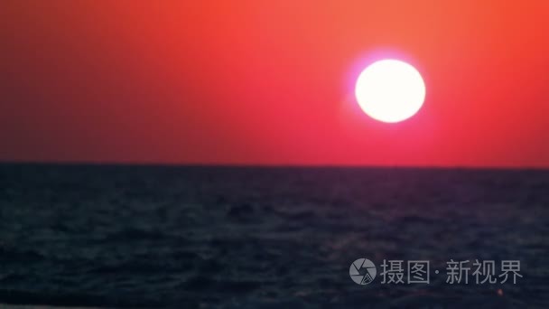 地中海上的夕阳