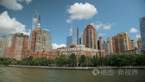 纽约的摩天大楼的视图视频
