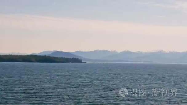 Traveling time-lapse cruising the Inside Passage in Alaska.