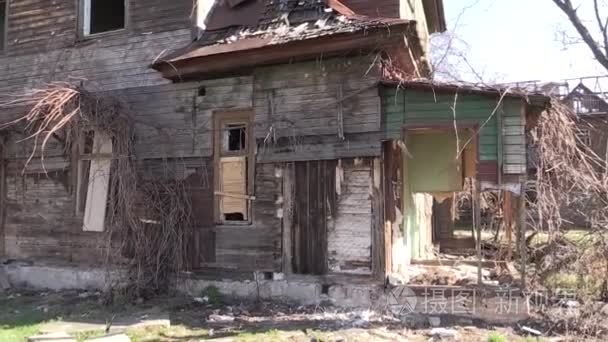 废弃的房屋在布雷斯特犹太人视频