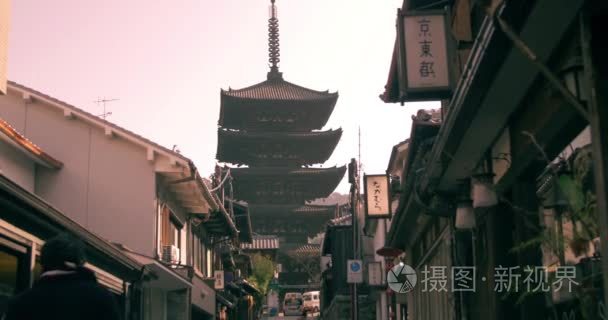 滑动镜头老京都市大寺视频