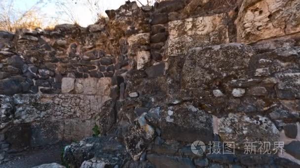 some ruins on Mount Arbel  Israel.