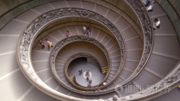 large spiral staircase in the Vatican Museum