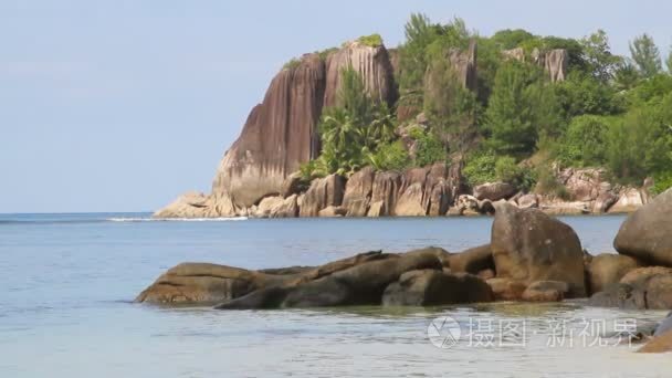 昂斯 Islette 海湾。港口耻骨，塞舌尔马埃岛