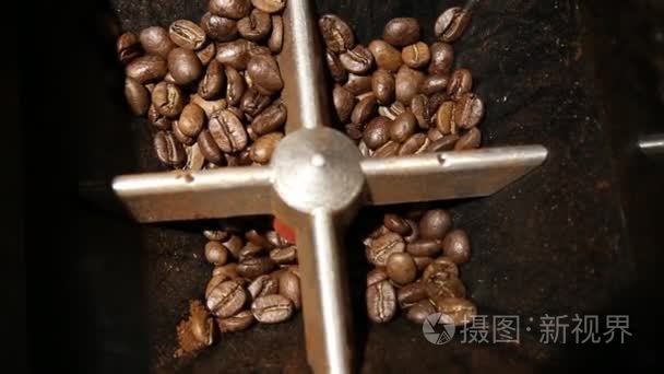咖啡豆研磨机带音频视频