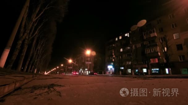 交通街路夜城