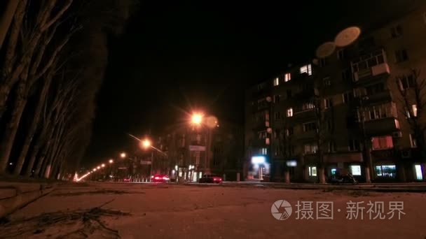 交通街路夜城