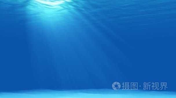 在环礁湖中水下灯视频