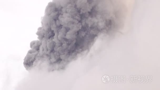 强大的火山爆炸视图槽云视频