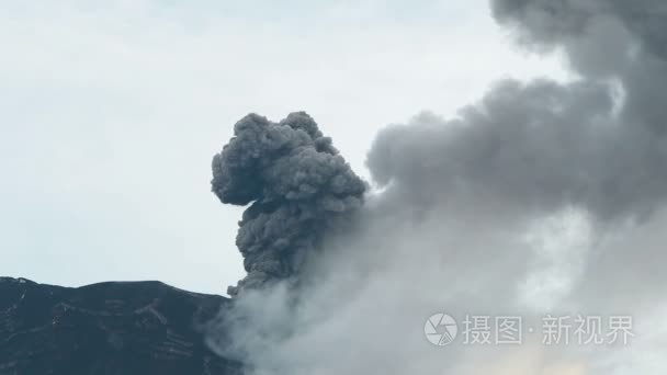 通古拉瓦火山爆发视频