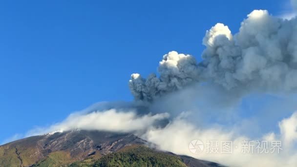 通古拉瓦火山喷发视频