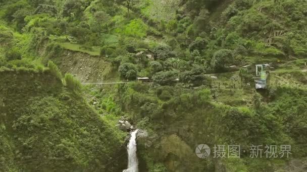 阿戈扬瀑布厄瓜多尔雨林