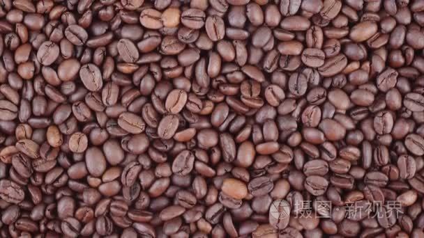 咖啡豆垂直平移视频
