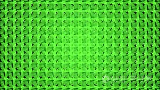 抽象的视频绿色几何背景循环视频