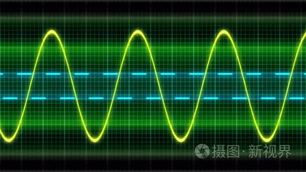 无缝循环动画波形正弦波短视频