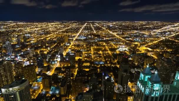 从高处芝加哥的视图视频