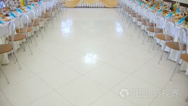 婚礼接待表设置等待客人视频