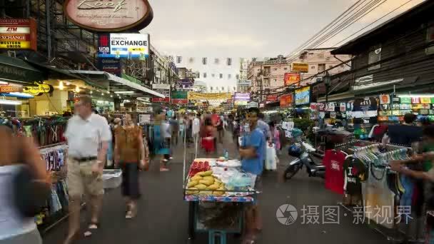 曼谷市中心市场视频