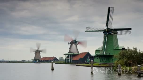 zaanse schans 的大风车