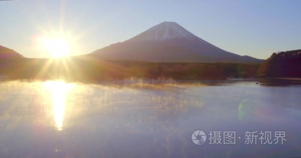 在湖商事和富士山日出视频