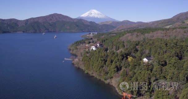 芦湖富士山背后视频