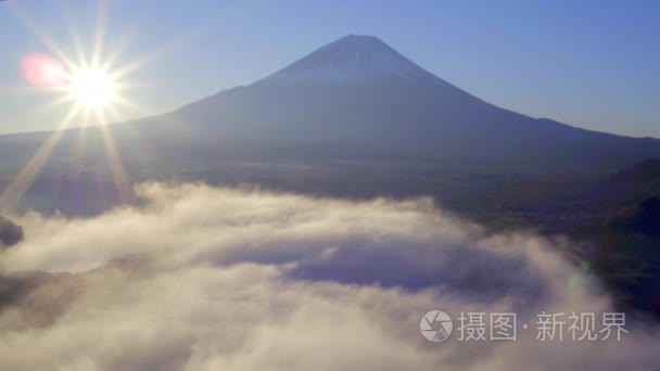 在湖商事和富士山日出视频