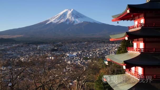 日本富士山和 Chureito 宝塔