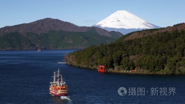 芦湖富士山背后视频