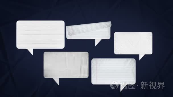 Speech bubbles animation motion graphic for presentation templet