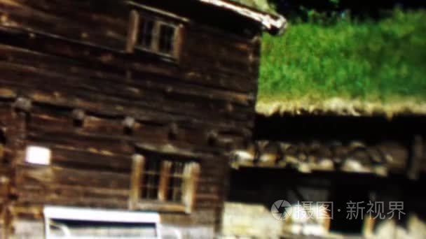 传统丹麦维京北欧的房子视频