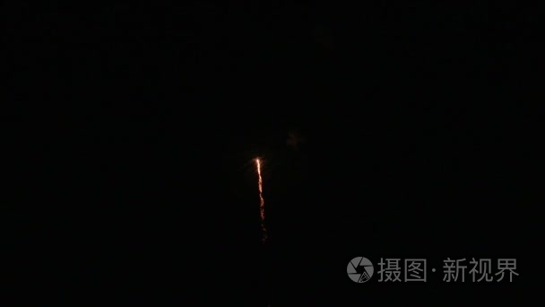 美丽的日本烟花在夜空中视频