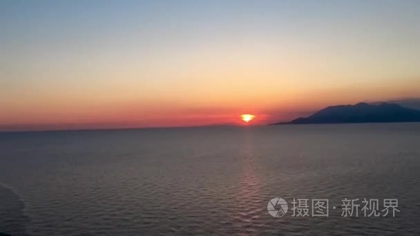 太阳落下的时间流逝视频