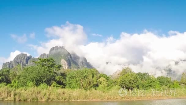 黄昏的桂林山水视频