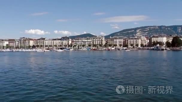 日内瓦湖全景视频