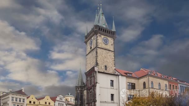 老镇市政厅在布拉格，捷克共和国