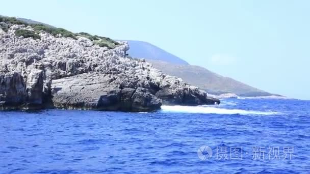 希腊群岛巡航希腊海岸励志景观视频