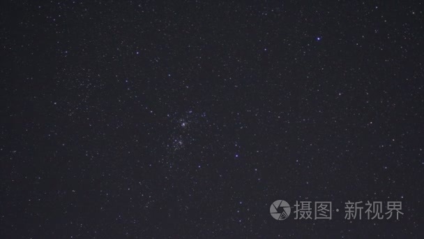 双群集英仙座的星星视频