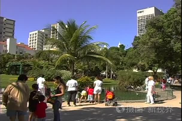 在里约热内卢的伊帕内玛公园视频