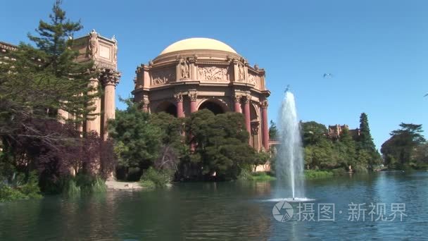 美术宫与喷泉视频