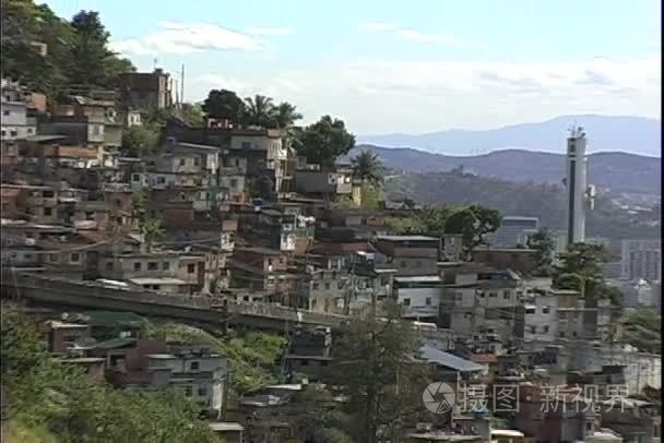 在里约热内卢的贫民窟的视图视频